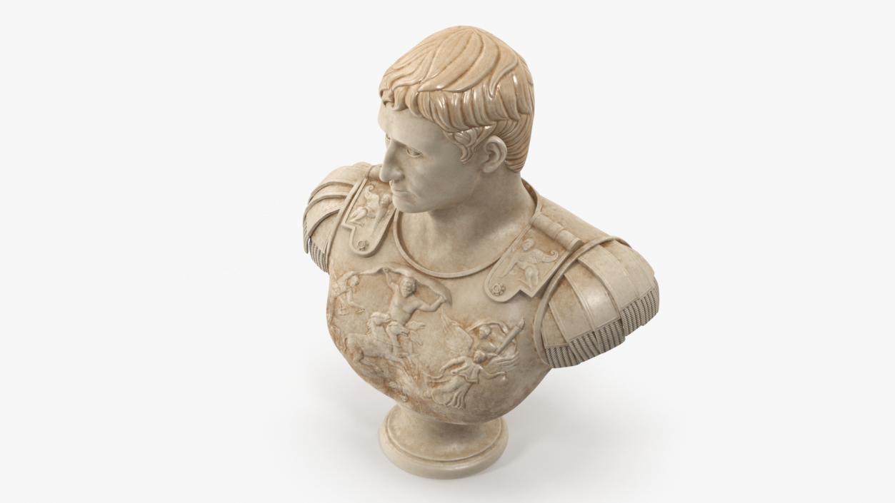 Bust Roman Emperor Caesar Augustus 3D model