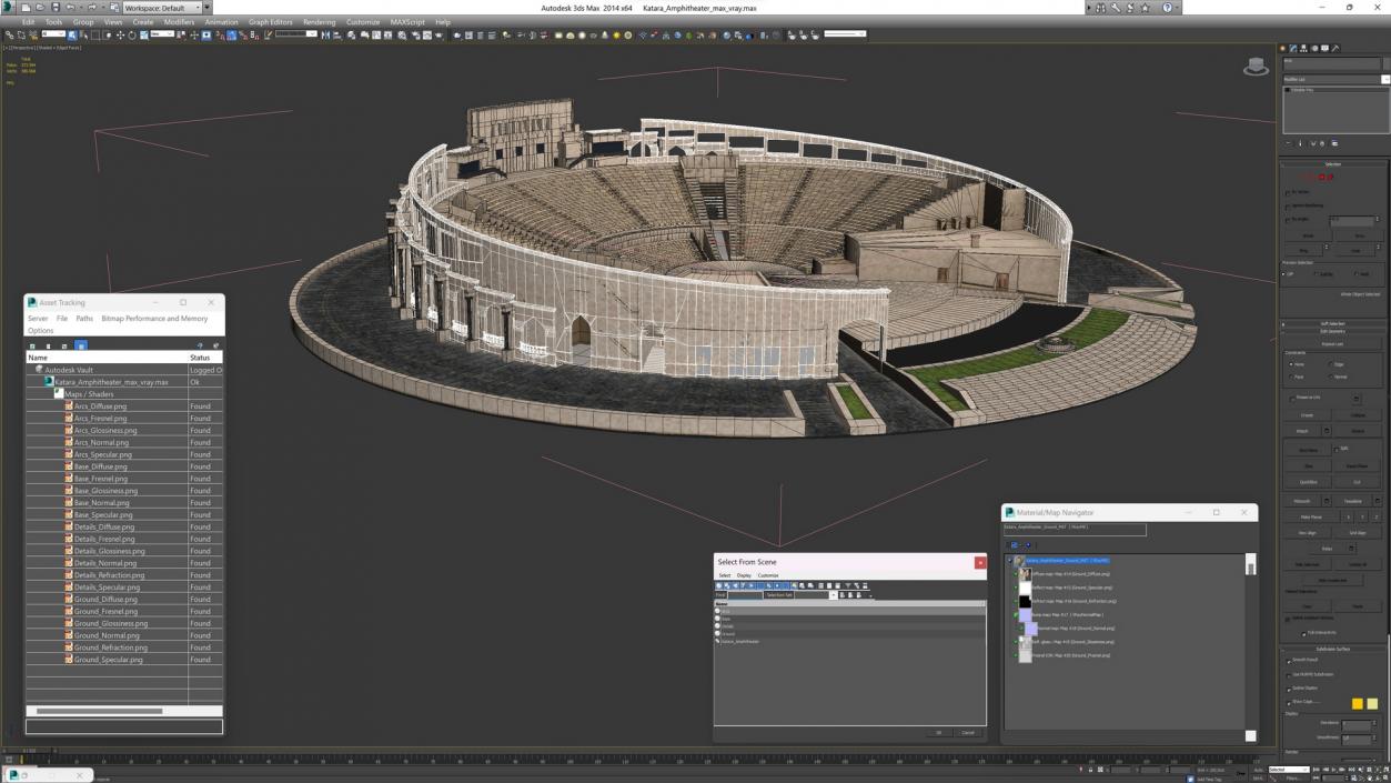 Katara Amphitheater 3D model