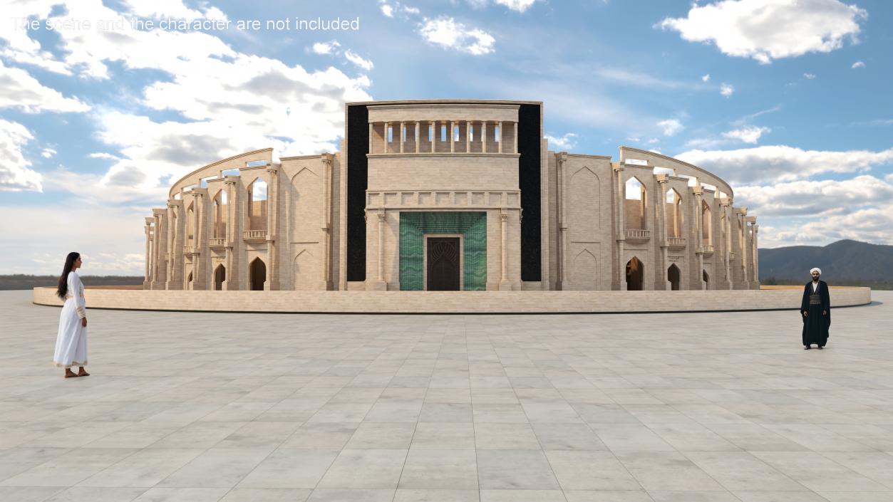 Katara Amphitheater 3D model