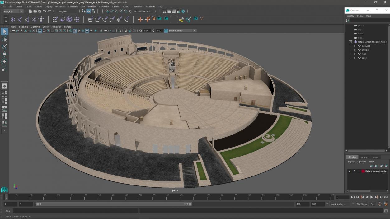 Katara Amphitheater 3D model