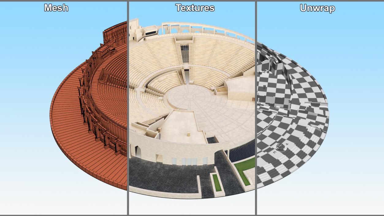 Katara Amphitheater 3D model