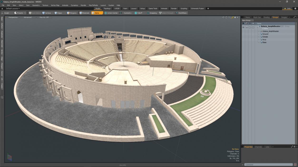 Katara Amphitheater 3D model