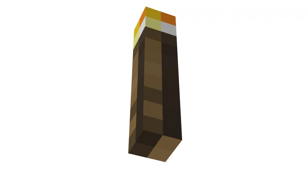 3D Minecraft Torch Light