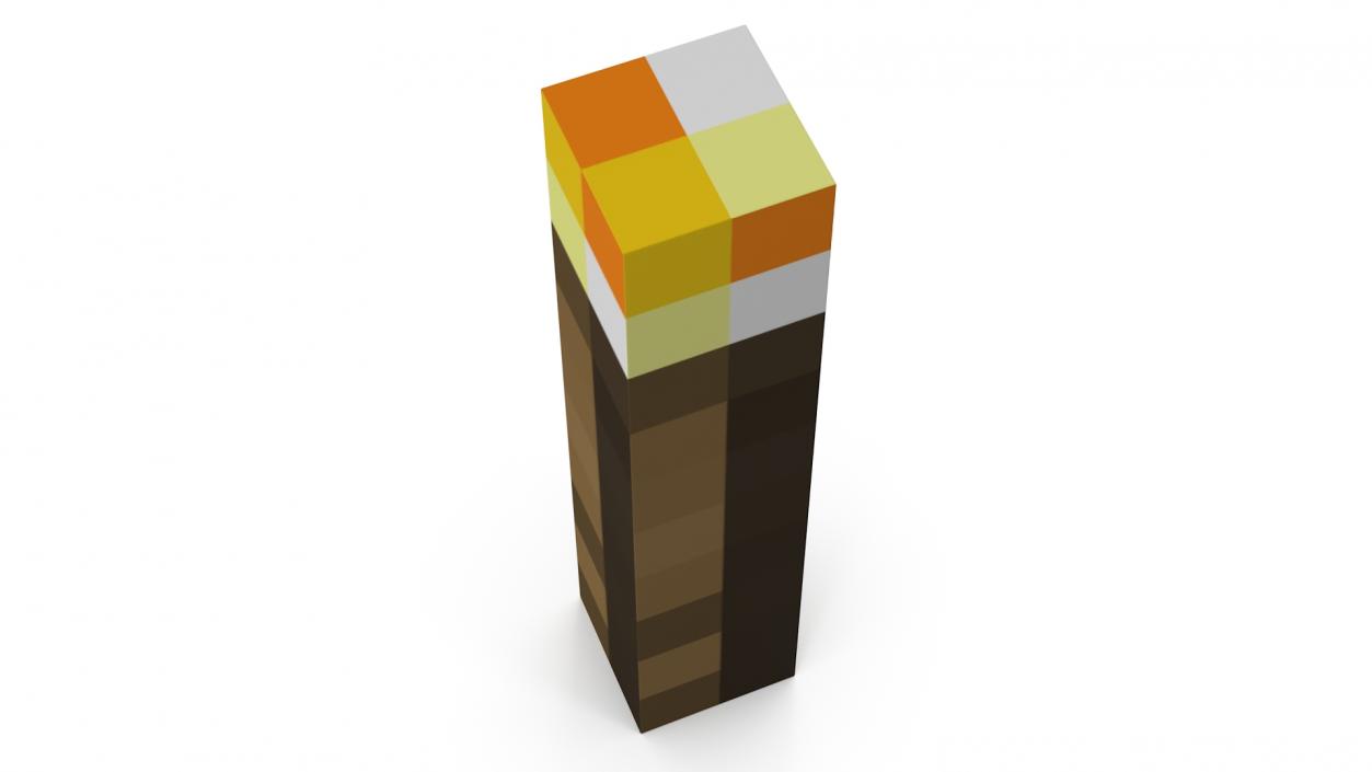 3D Minecraft Torch Light