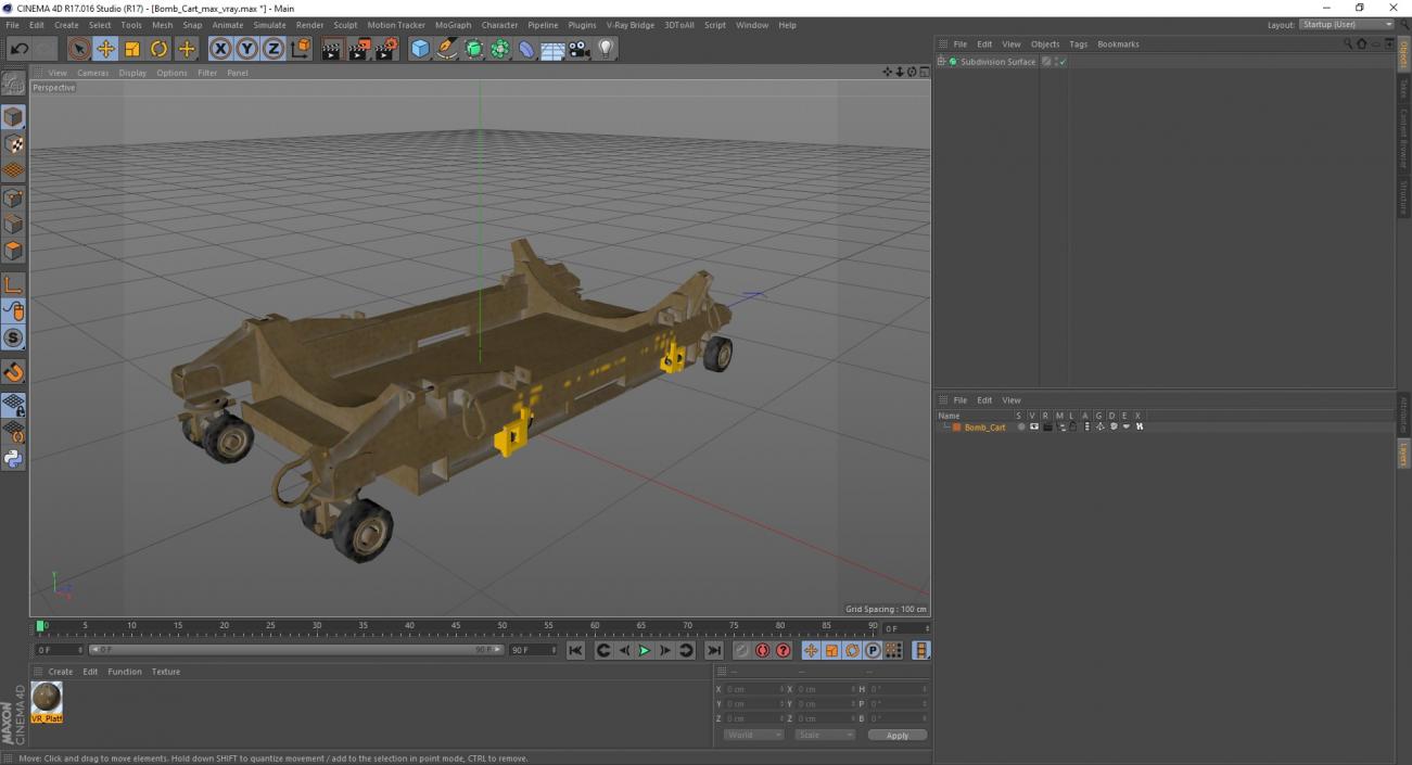 Bomb Cart 3D model