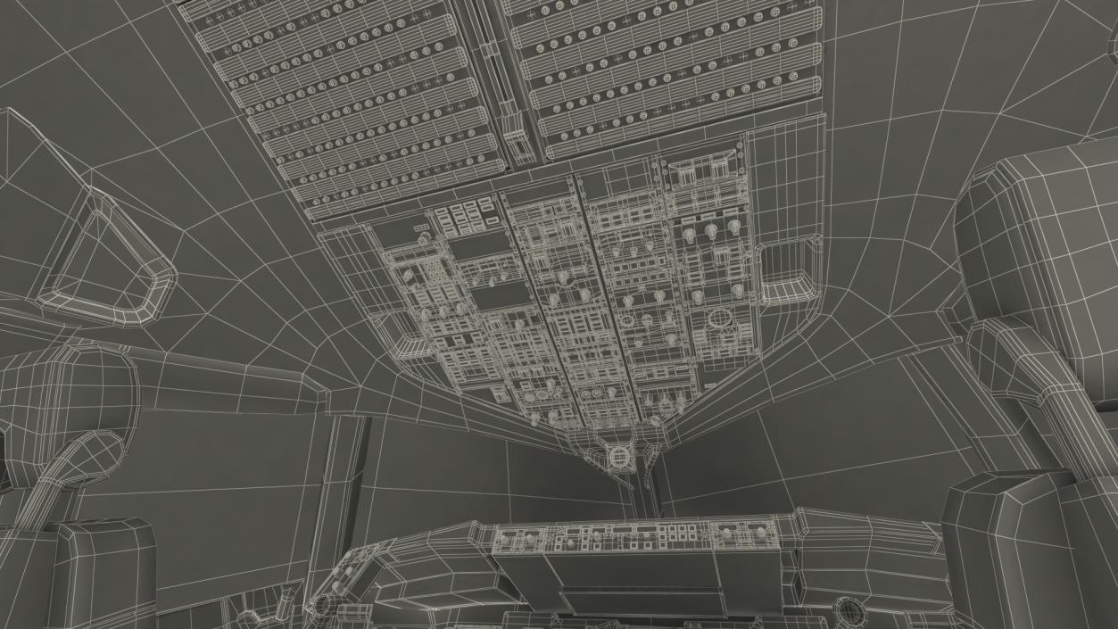 Boeing 757 200 Cockpit 3D