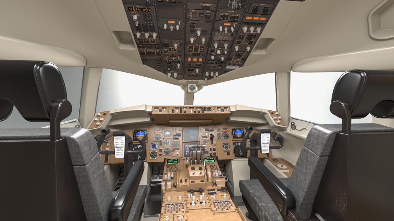 Boeing 757 200 Cockpit 3D