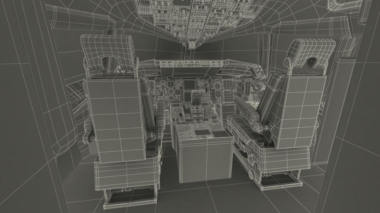 Boeing 757 200 Cockpit 3D