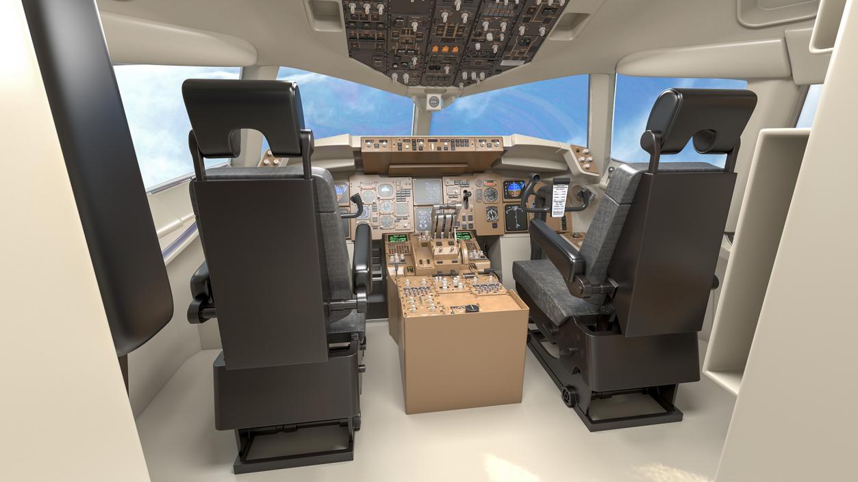 Boeing 757 200 Cockpit 3D