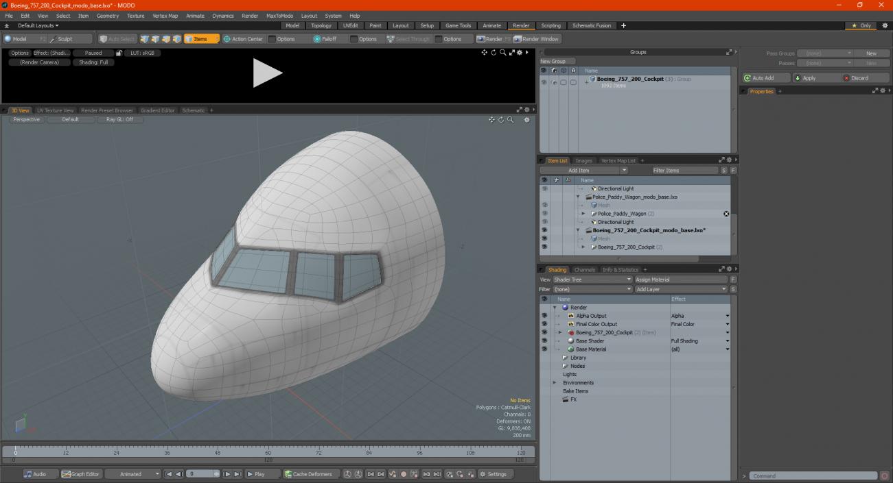 Boeing 757 200 Cockpit 3D