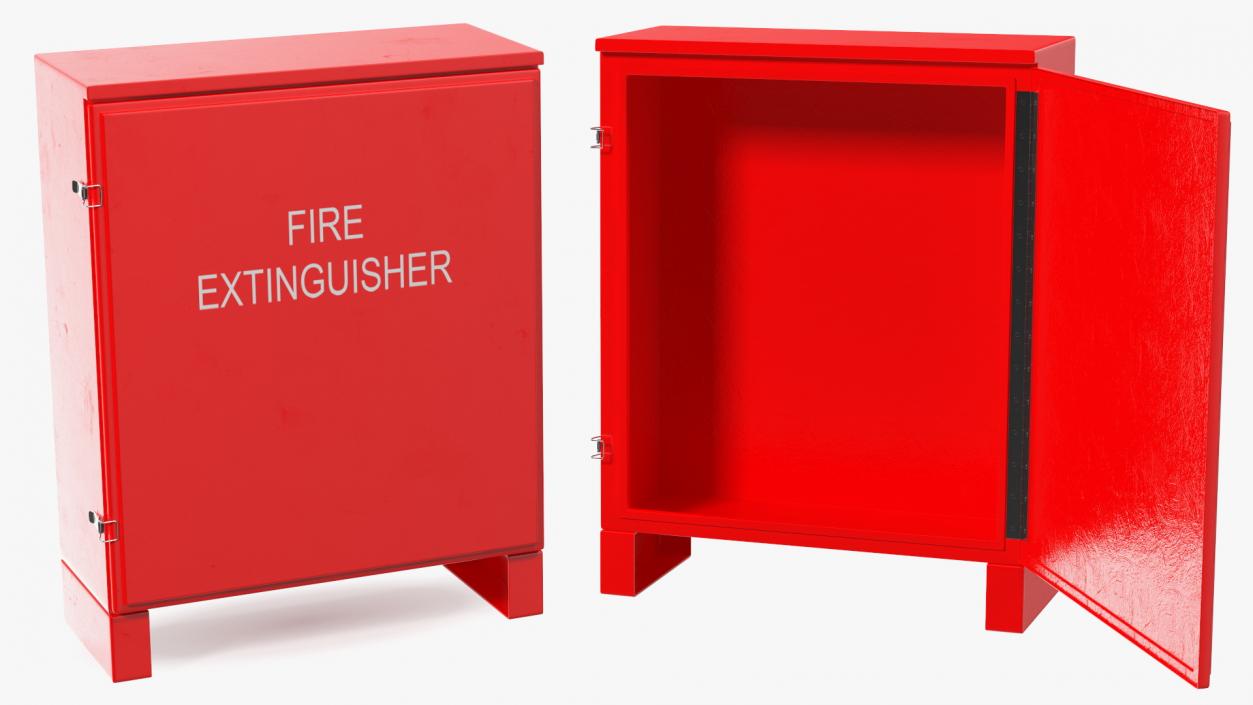 3D Dual Fire Extinguisher Fibreglass Cabinet