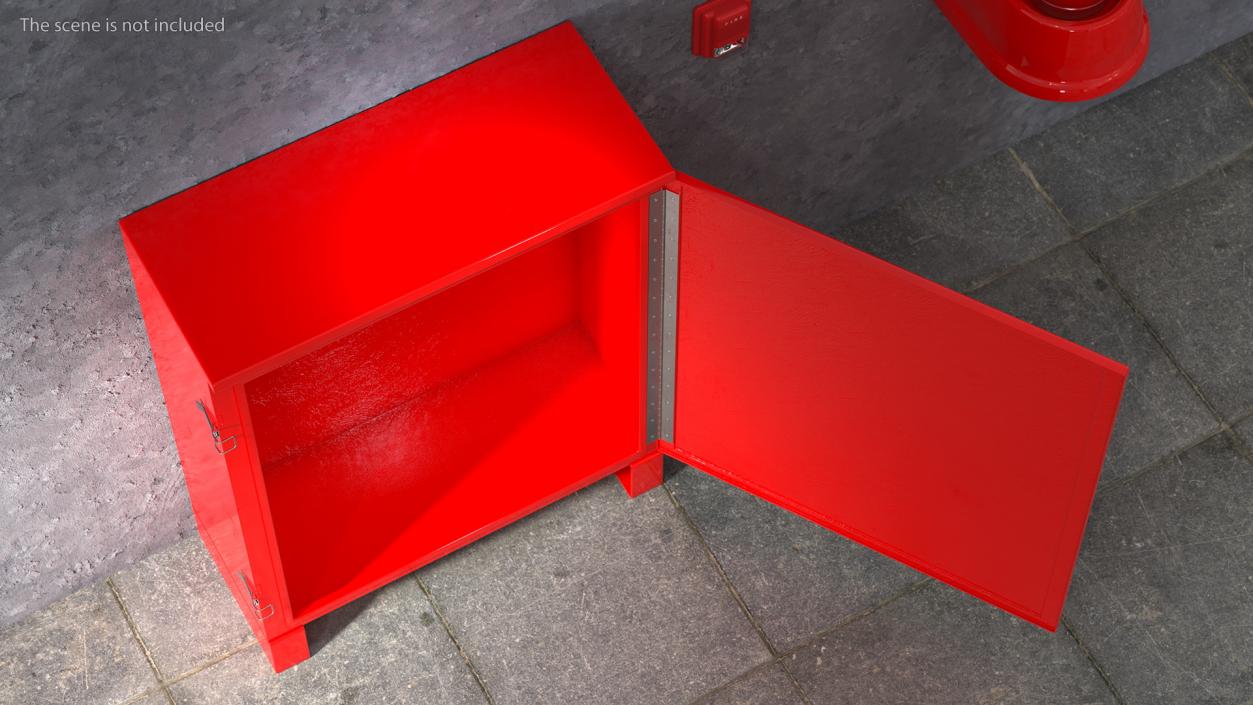 3D Dual Fire Extinguisher Fibreglass Cabinet