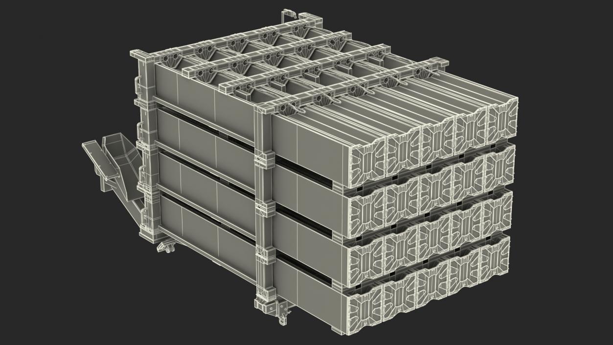 Tamir Interceptor Missile Clusters 3D model