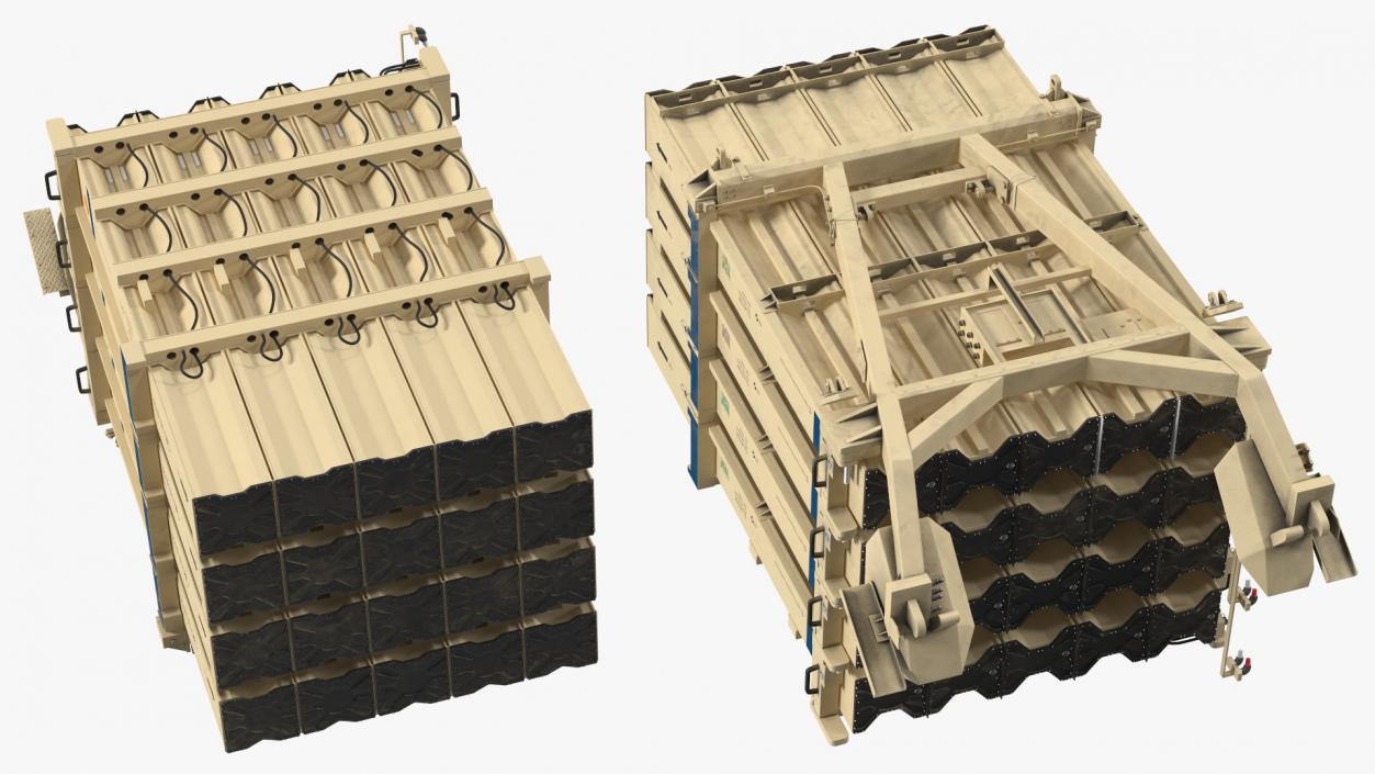 Tamir Interceptor Missile Clusters 3D model