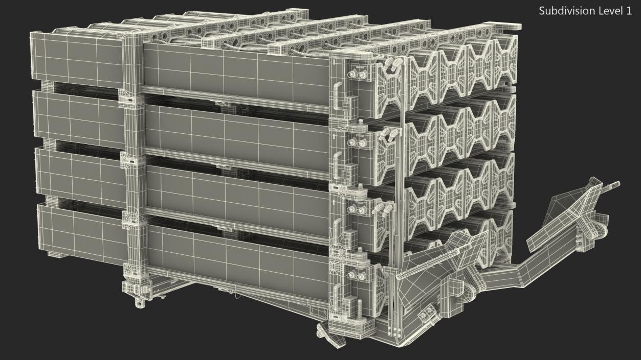 Tamir Interceptor Missile Clusters 3D model