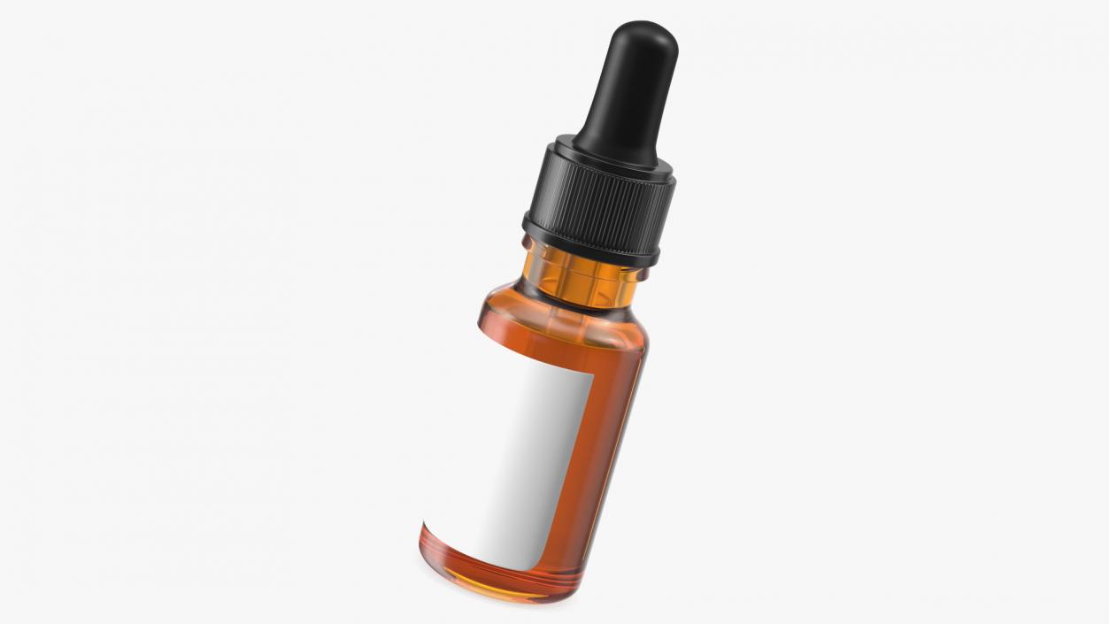 3D Amber Glass Dropper Bottle 20ml