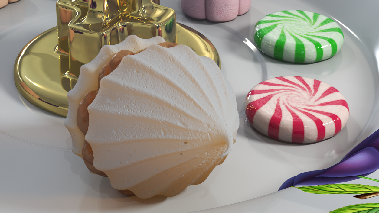 3D Meringue with Caramel Filling 2