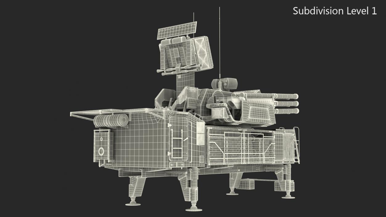 3D model Air Defence System Pantsir S1 SA-22 Greyhound