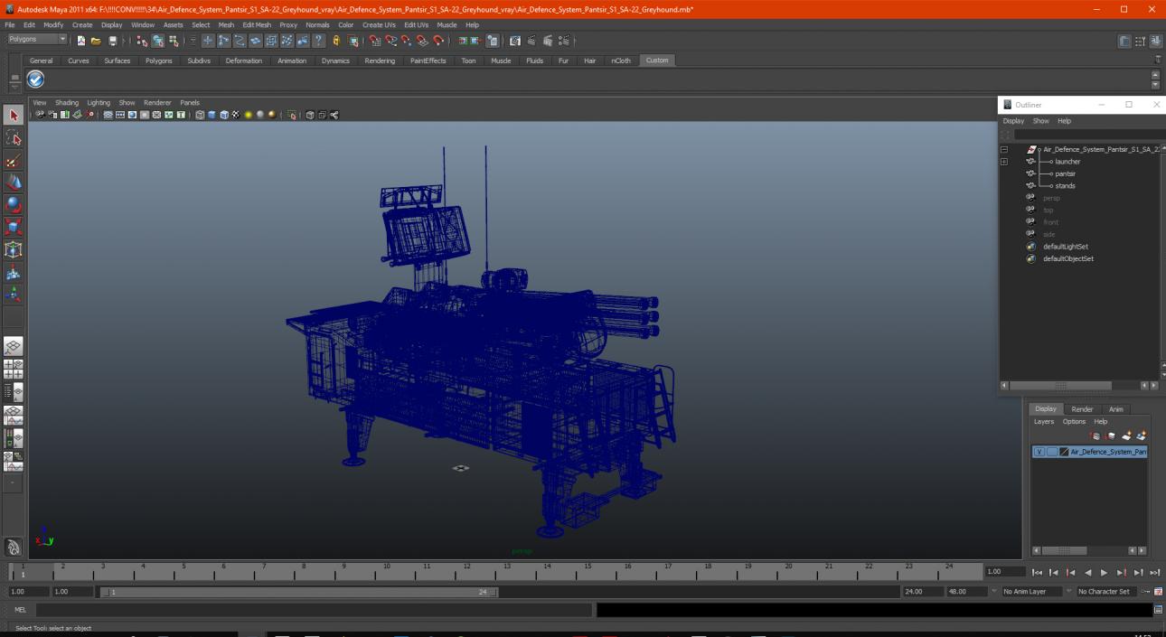 3D model Air Defence System Pantsir S1 SA-22 Greyhound