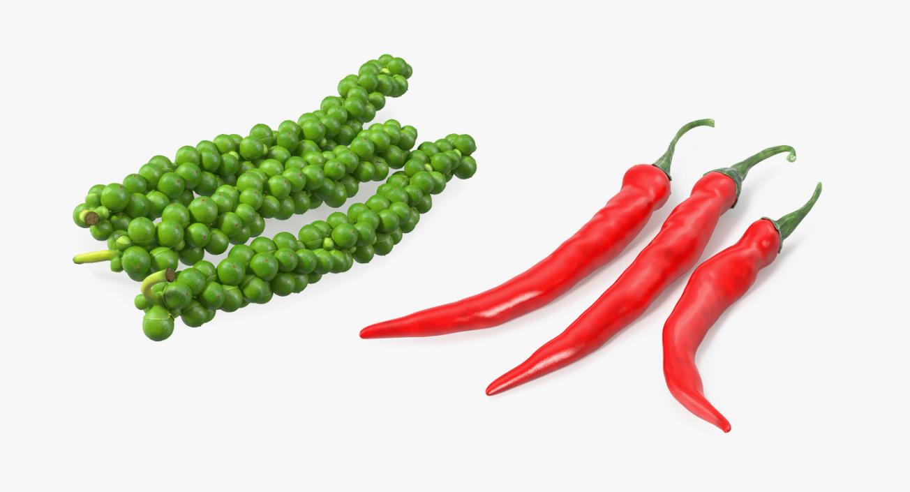 Fresh Peppers Collection 3D model