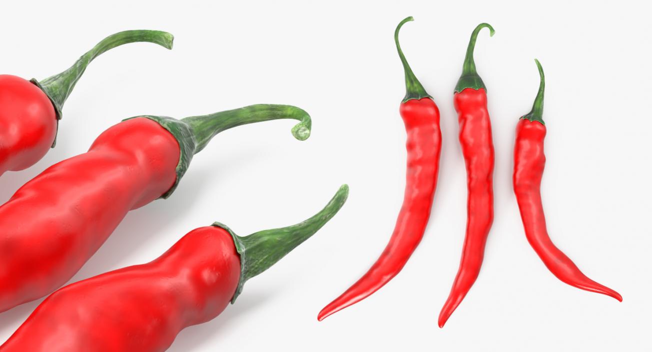 Fresh Peppers Collection 3D model