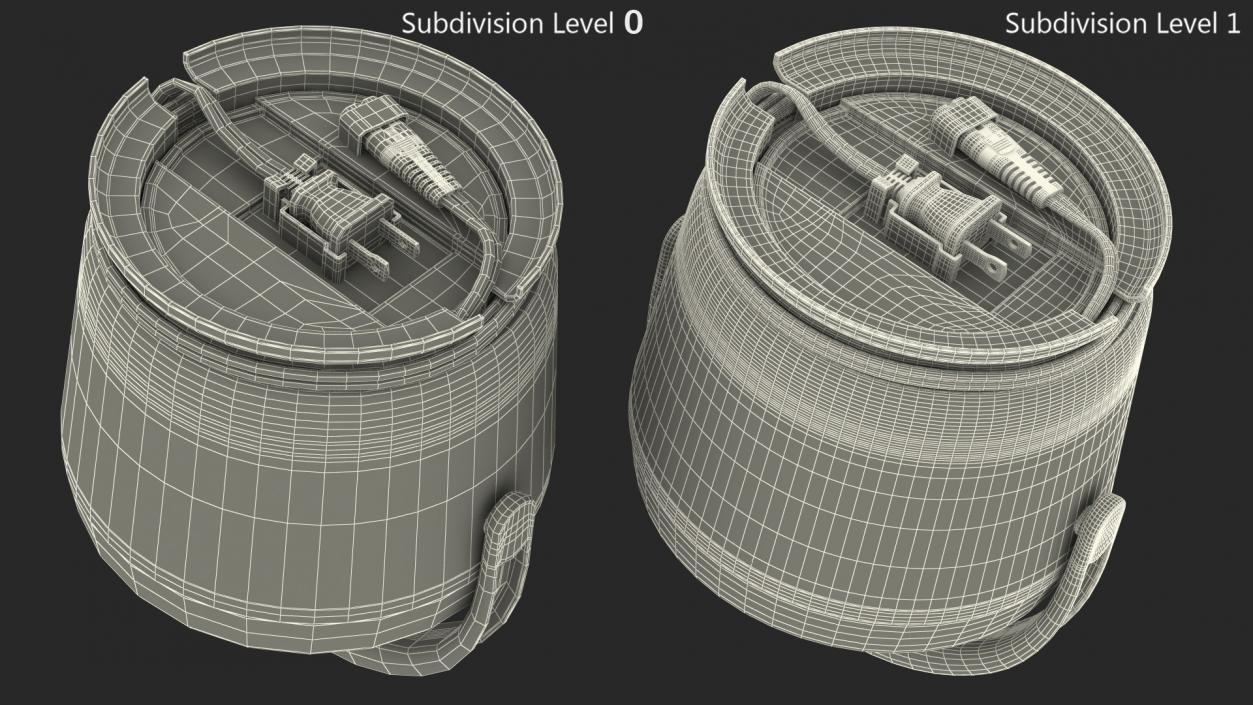 Portable Food Warmer Crockpot Blue 3D model