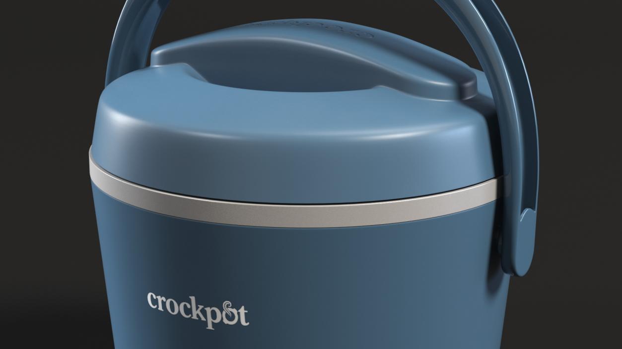 Portable Food Warmer Crockpot Blue 3D model