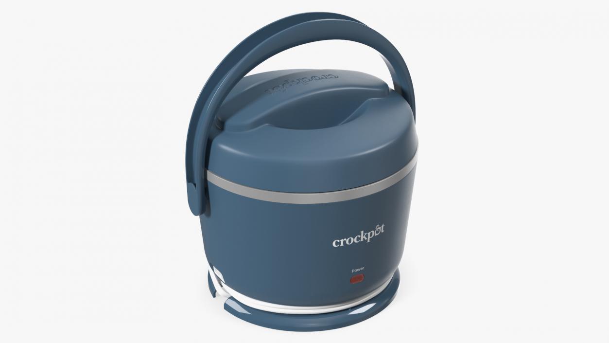 Portable Food Warmer Crockpot Blue 3D model