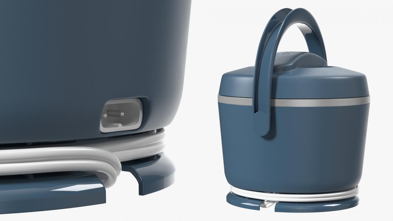 Portable Food Warmer Crockpot Blue 3D model