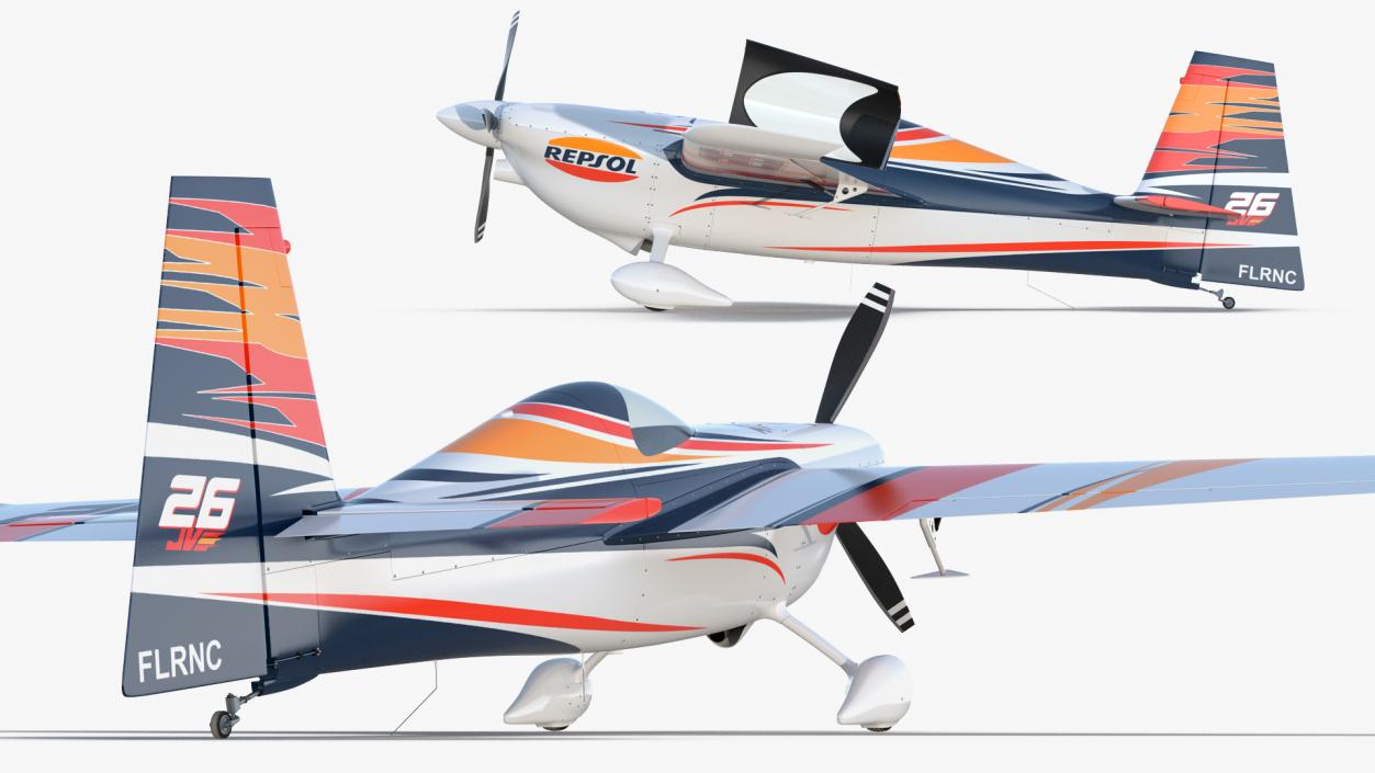 3D model Zivko Edge 540 Aerobatic Aircraft Rigged