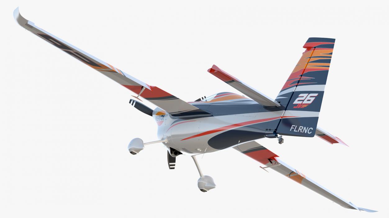 3D model Zivko Edge 540 Aerobatic Aircraft Rigged