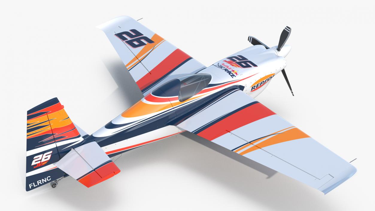 3D model Zivko Edge 540 Aerobatic Aircraft Rigged