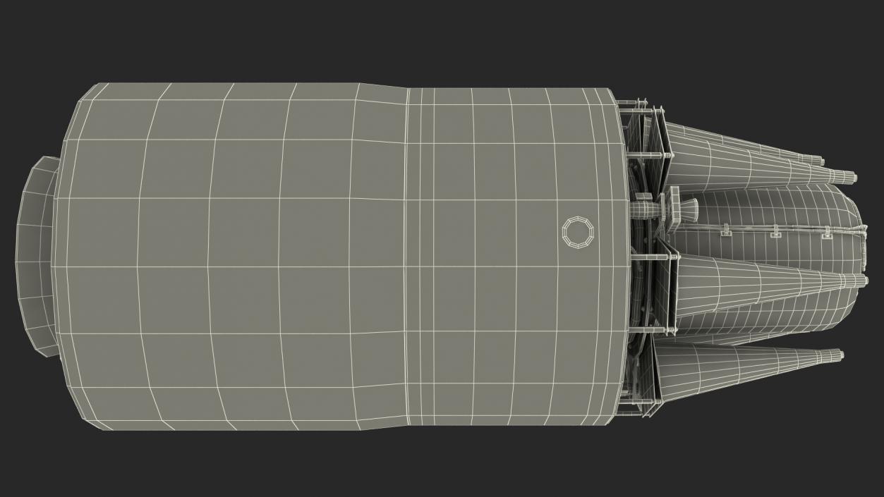 3D Trident II Ballistic Missile Warhead