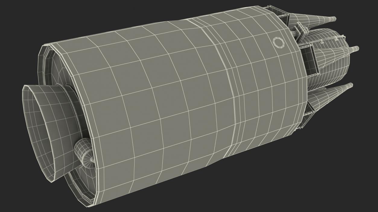 3D Trident II Ballistic Missile Warhead