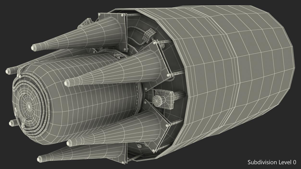 3D Trident II Ballistic Missile Warhead