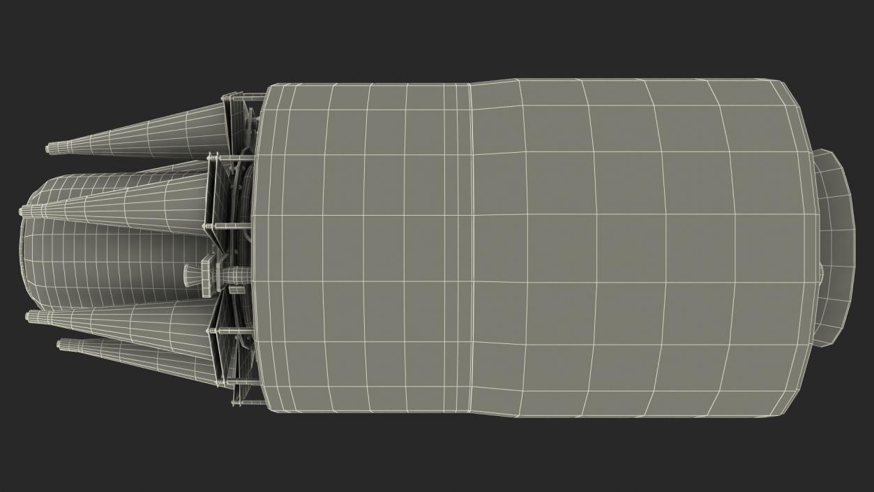 3D Trident II Ballistic Missile Warhead