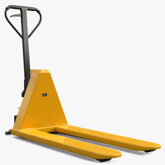 3D model Scissor High Lifting Pallet Truck Rigged