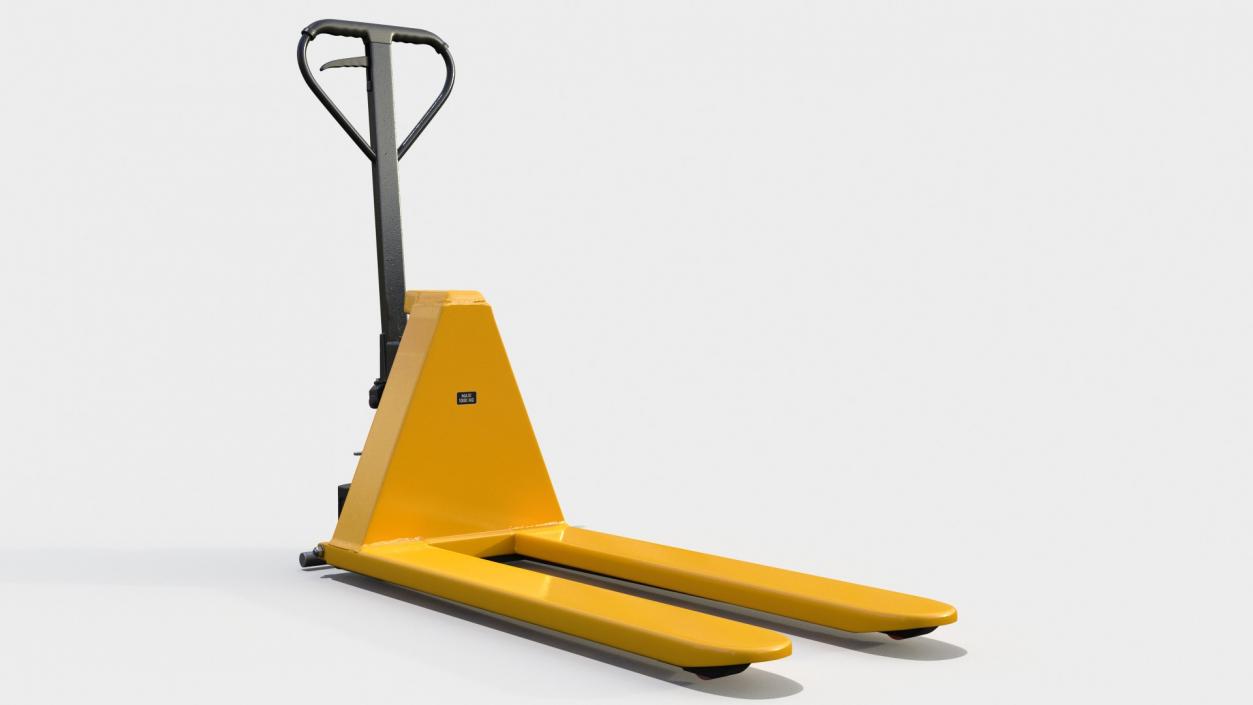 3D model Scissor High Lifting Pallet Truck Rigged