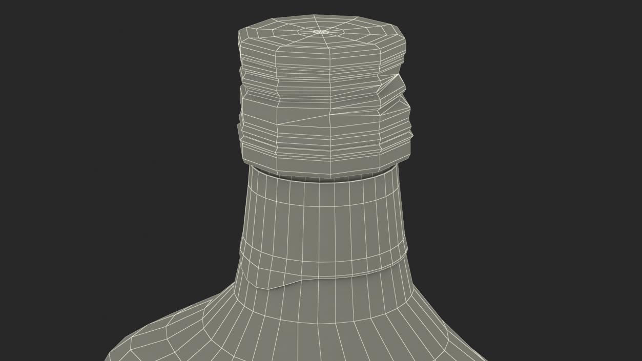 Rum Bottle 40 vol 3D