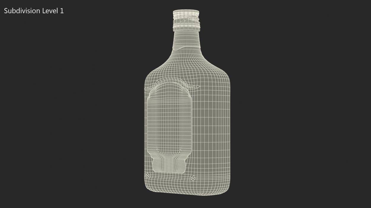 Rum Bottle 40 vol 3D