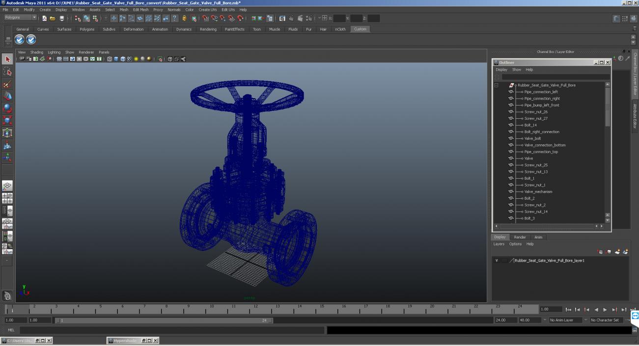 3D Stem Resilient Wedge Gate Valve