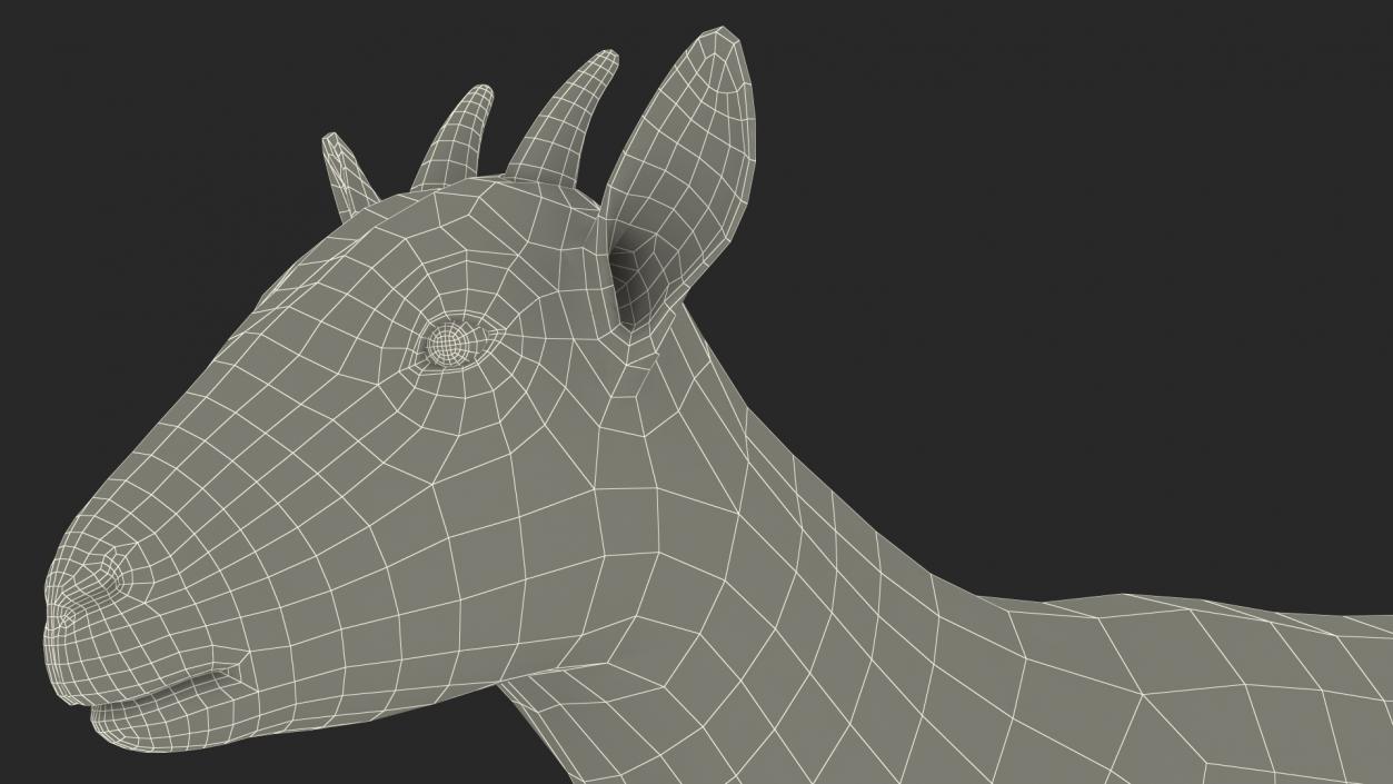 3D model Domestic Goat Rigged