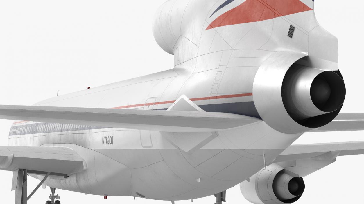 3D model Delta Air Lines Lockheed L1011 TriStar Rigged