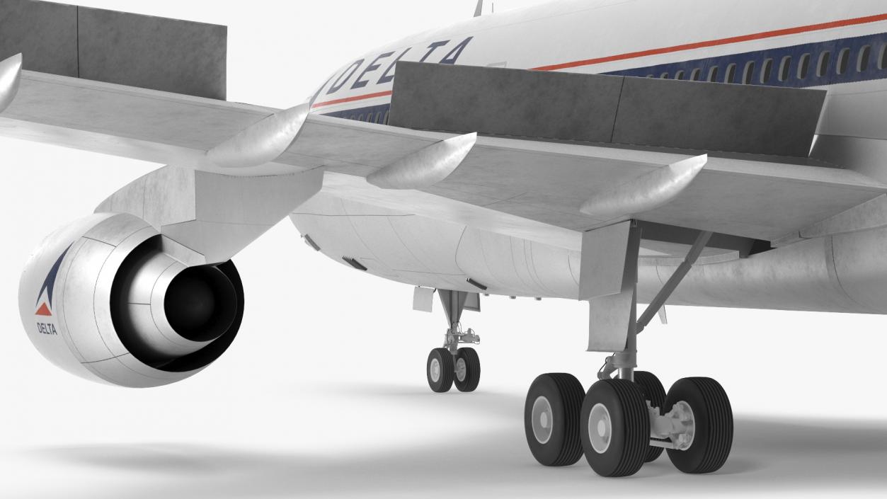 3D model Delta Air Lines Lockheed L1011 TriStar Rigged