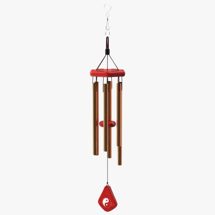 Bronze Wind Chime 3D