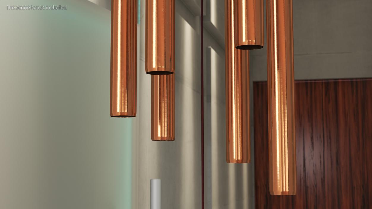 Bronze Wind Chime 3D