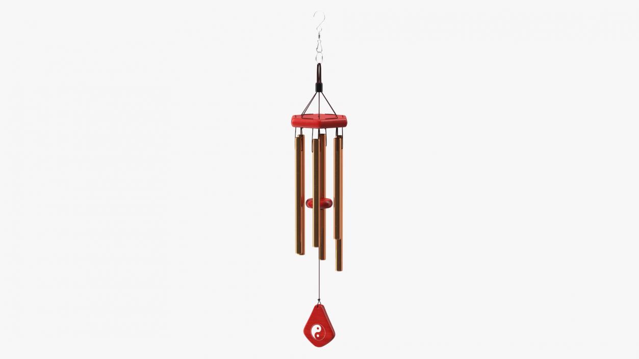 Bronze Wind Chime 3D