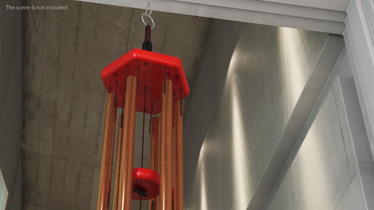 Bronze Wind Chime 3D