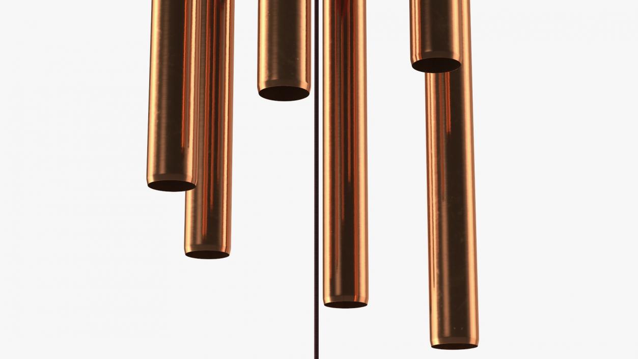 Bronze Wind Chime 3D