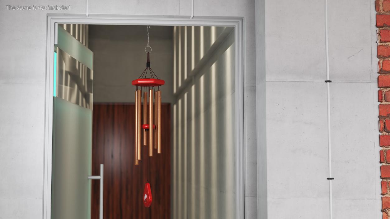 Bronze Wind Chime 3D